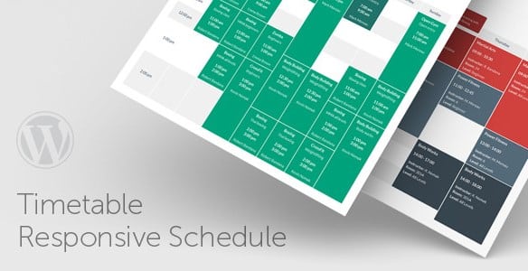 Timetable Responsive Schedule For WordPress 7.3