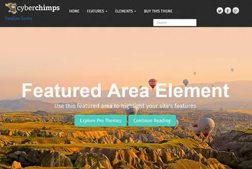 CyberChimps Parallax Pro WordPress Theme 1.5