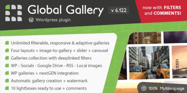 Global Gallery – WordPress Responsive Gallery 9.1.7