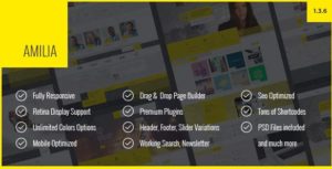Amilia – Multipurpose One & Multi Page WP Theme