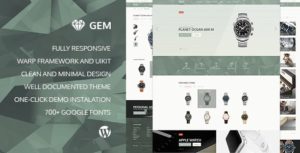 Gem – Luxury eCommerce Responsive WordPress Theme