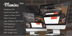 Meminz – Download Software Landing Page Theme