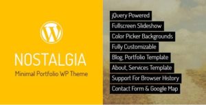 Nostalgia – Responsive Portfolio WordPress Theme