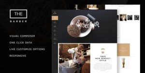 The Barber Shop – One Page Theme For Hair Salon