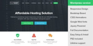 FlatHost WordPress Hosting Theme