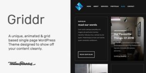 Griddr – Animated Grid Creative WordPress Theme