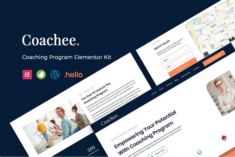 Coachee – Coaching Program Elementor Template Kit Latest Version