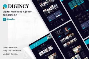 Digincy – Digital Marketing Agency Elementor Template Kit