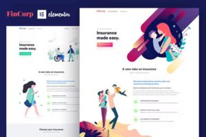 FinCorp – Insurance & Marketing Elementor Template Kit
