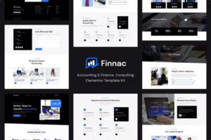 Finnac – Accounting & Finance Consulting Elementor Template Kit
