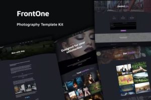 FrontOne – Creative Photography Template Kit