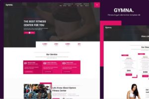 Gymna – Fitness & Gym Elementor Template Kit