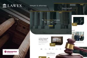 Lawex – Lawyer & Attorney Elementor Template Kit