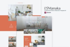 Manaka – Architecture & Interior Elementor Template Kit
