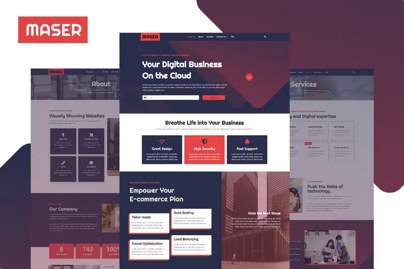 Maser – Web Design Agency Elementor Template Kit Latest Version