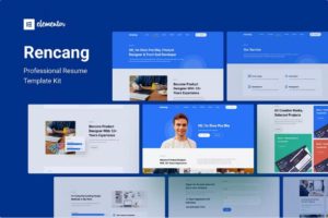 Rencang – CV & Portfolio Elementor Template Kit