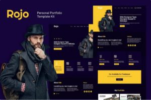 Rojo – Personal Portfolio Elementor Template Kit