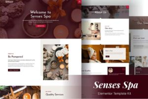 Senses – Beauty Spa Salon Elementor Template Kit
