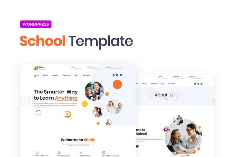 Shelly – School Template Kit for Elementor Latest Version