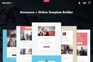 Announce – 4x Responsive Email + Online Builder