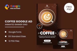 Coffee Drink Animated Banner Google Web Designer