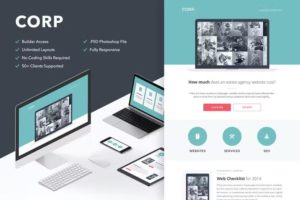 Corp – Responsive Email + Themebuilder Access