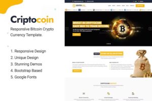 CryptoCoin – Bitcoin Crypto Currency Template