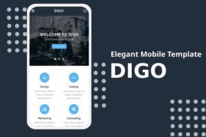 Digo โ Elegant Mobile Template