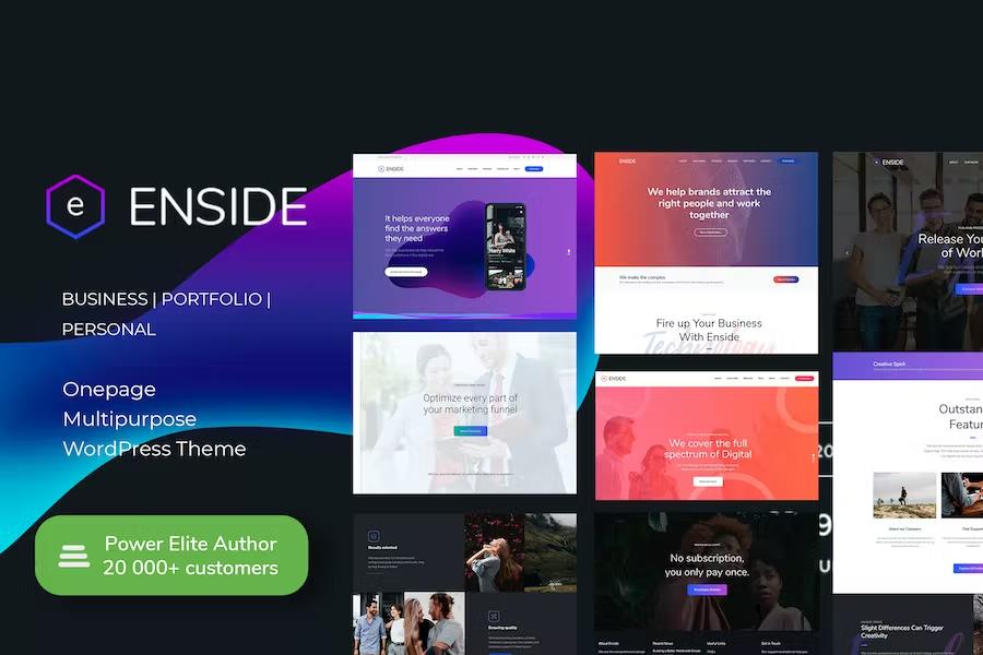 Enside – Multipurpose Onepage Landing Page WordPress Theme 2.3.1