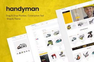 Handyman – Drag & Drop Plumber, Construction Tools Shopify Theme