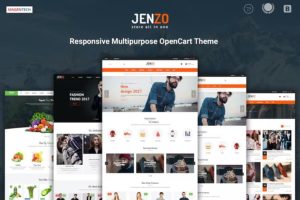 Jenzo – Drag & Drop Multipurpose OpenCart Theme with Mobile-Specific Layouts