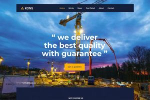 Kons – Construction and Building Drupal 9 Theme