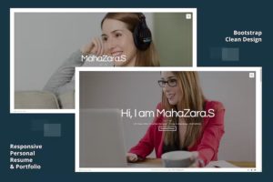 MahaZara.S HTML Personal Resume and Portfolio