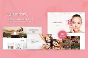 Monspa –  Elegant Wellness And Spa Responsive Shopify Theme