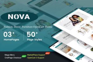 Nova – Responsive Fashion & Furniture OpenCart 3 Theme with 3 Mobile Layouts Included