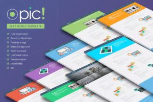 Opic! Flat One Page Responsive Template