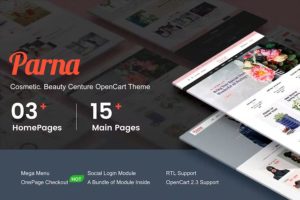 Parna – Multipurpose Responsive OpenCart 2.3 Theme – Cosmetic – Beauty Center – Fashion Store