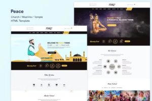 Peace – Church   Muslims   Temple HTML Template