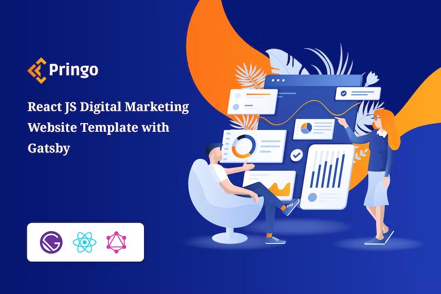 Pringo – Gatsby Marketing Template Latest Version