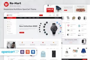 Remart – Multipurpose MarketPlace Opencart 3 Theme