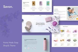 Savon – Handmade Soap, Cosmetics Beauty Shopify Theme