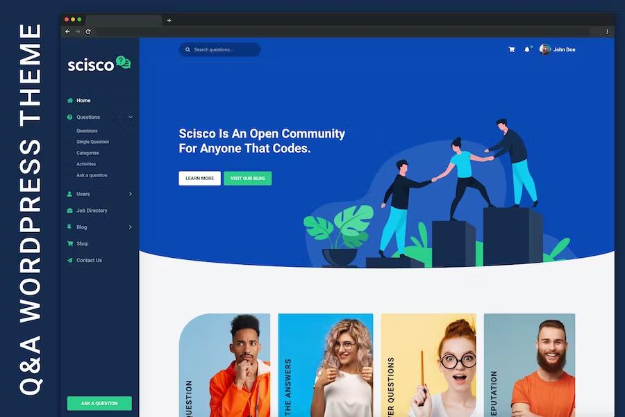 Scisco – Questions and Answers WordPress Theme 1.5.2