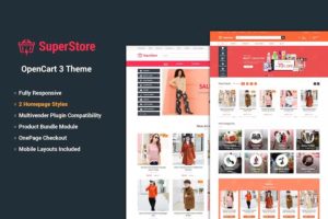 SuperStore – Responsive Multipurpose OpenCart 3 Theme with 3 Mobile Layouts Included
