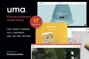 Uma – Minimal Clean Multiple Shopify Theme