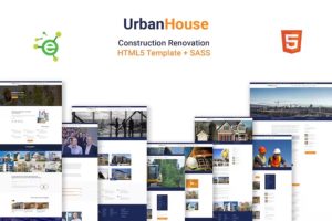 UrbanHouse – Construction Renovation HTML5 Template + SASS