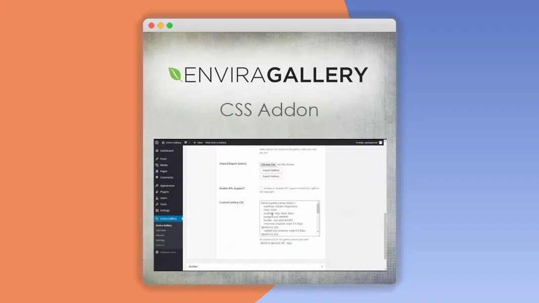 Envira Gallery – CSS Addon 1.3.7