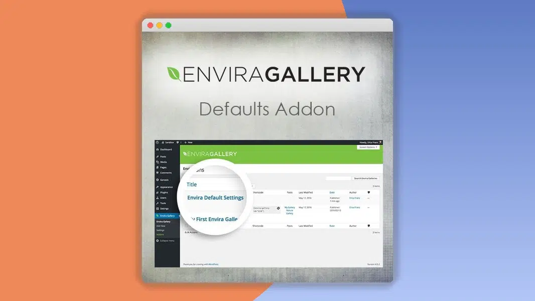 Envira Gallery – Defaults Addon 1.5.3