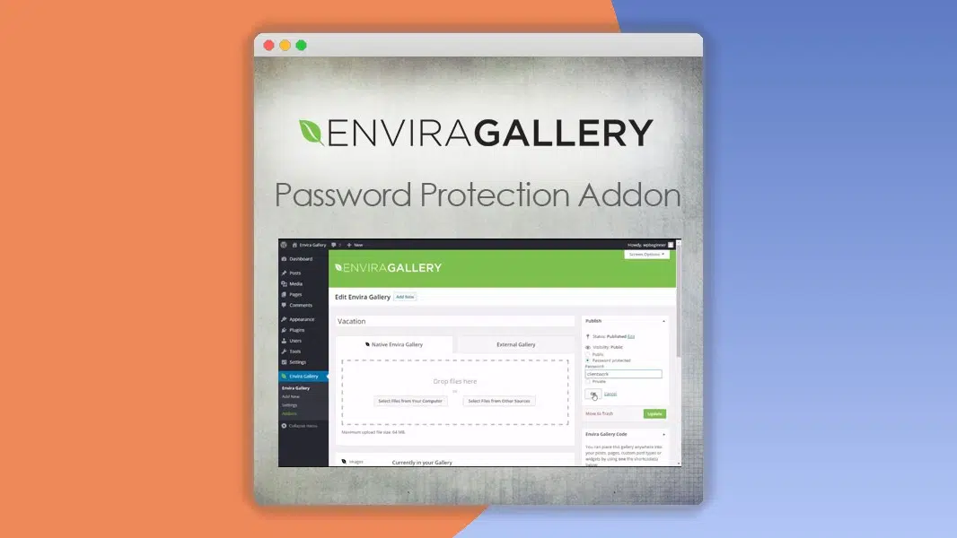 Envira Gallery – Password Protection Addon 1.4.9