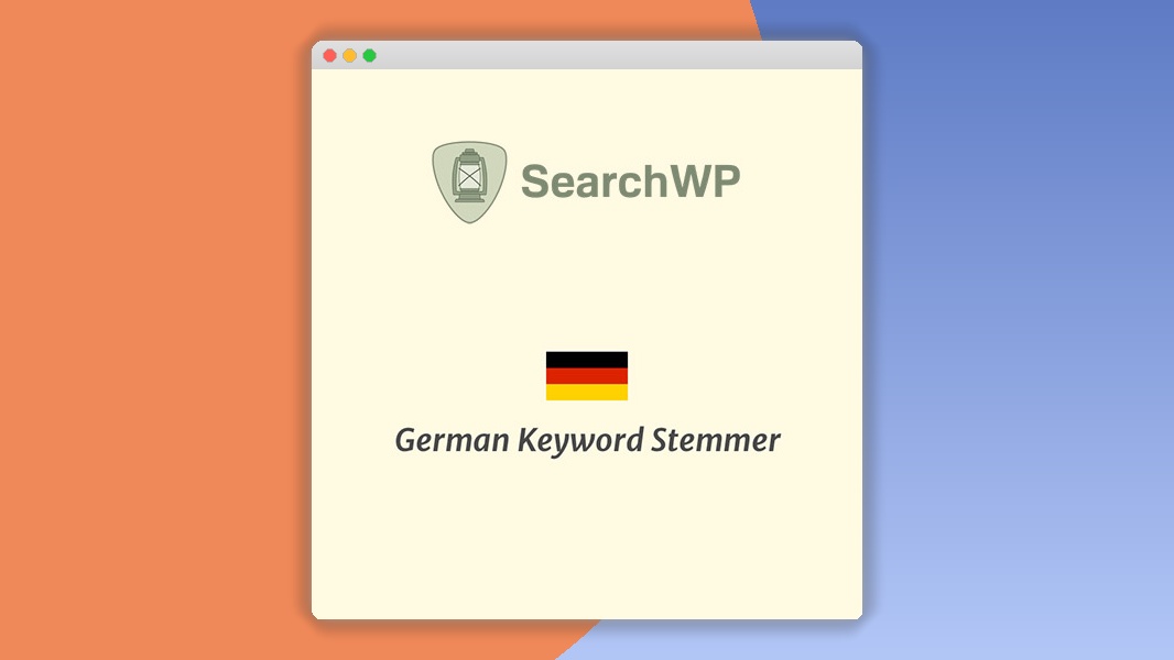 SearchWP German Keyword Stemmer 1.0.2