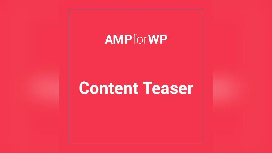 AMP Teaser 1.5.3